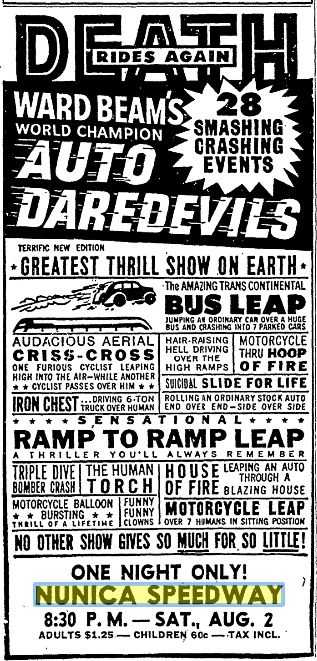 Nunica Speedway - July 1952 (newer photo)